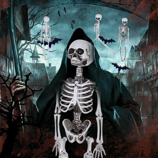 16In Halloween Skeleton Life Size Realistic Human Bones For Party Decoration US