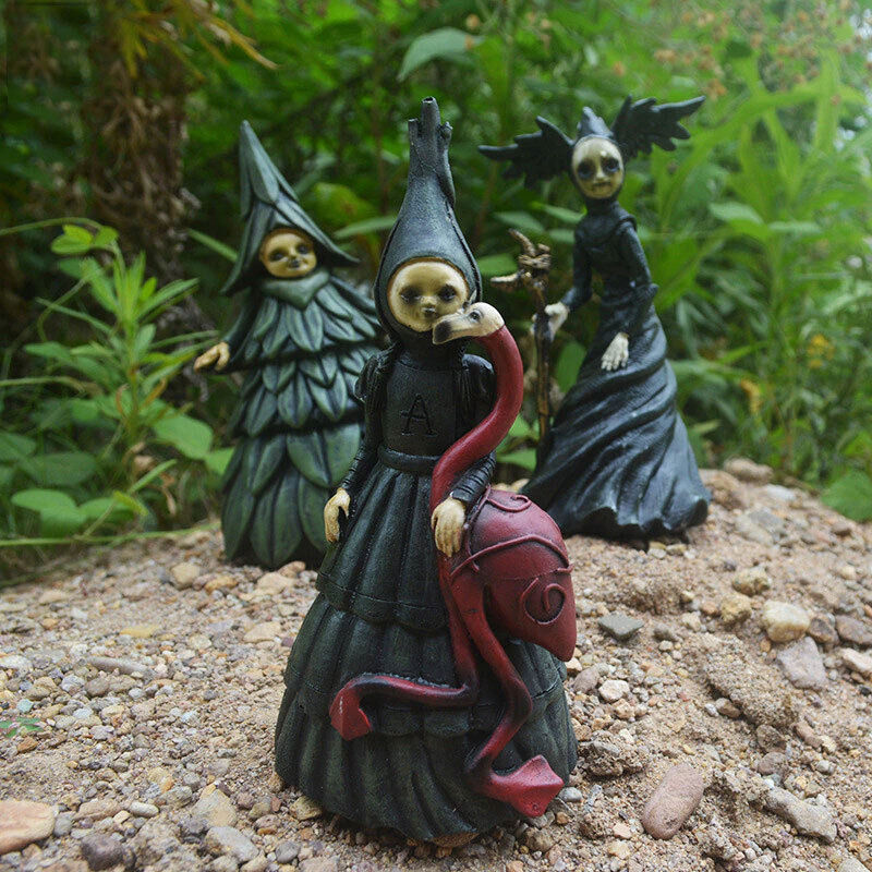 Halloween Statue Witches Decoration Horror Props Hot Sale Nightmare Witch