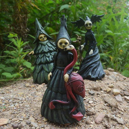Halloween Statue Witches Decoration Horror Props Hot Sale Nightmare Witch