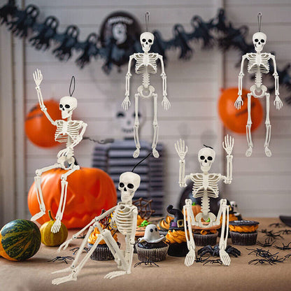 Halloween Human Skeleton Oversized Poseable Decoration Party Prop 40*12cm