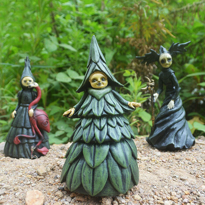 Halloween Statue Witches Decoration Horror Props Hot Sale Nightmare Witch