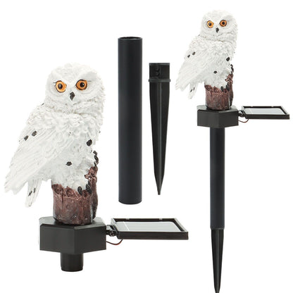Solar Power LED Owl Parrot Lawn Light Outdoor Garden Landscape Lamp Halloween US