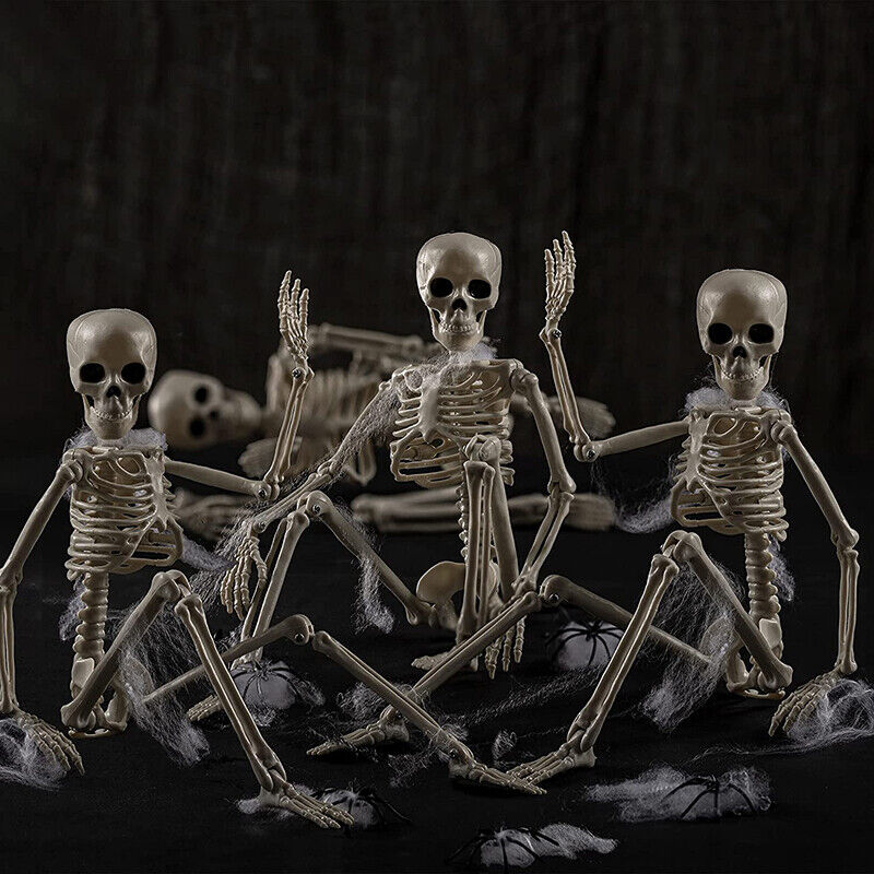 Halloween Human Skeleton Oversized Poseable Decoration Party Prop 40*12cm
