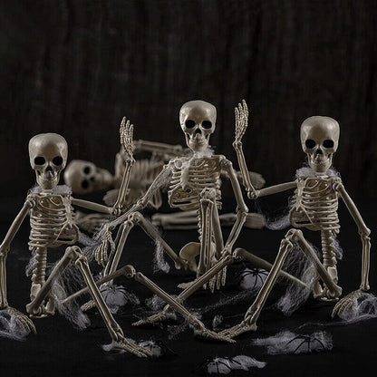 Halloween Human Skeleton Oversized Poseable Decoration Party Prop 40*12cm