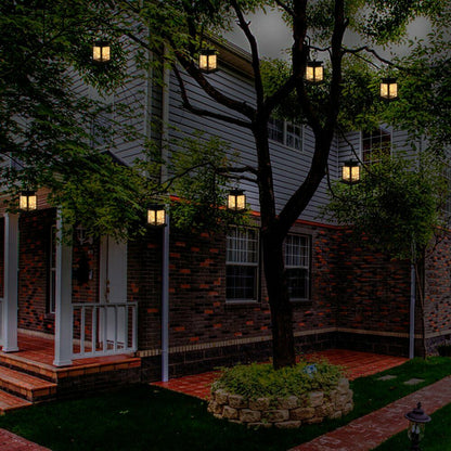Solar Lantern Hanging Light LED Waterproof Yard Outdoor Patio Garden Yard Lamp warm white string