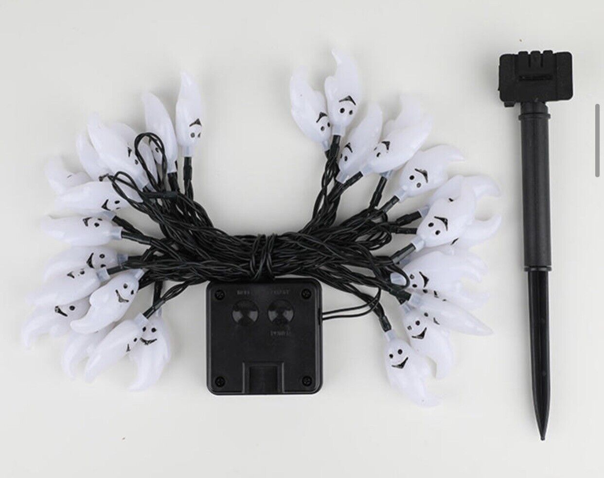 Halloween Ghost Solar LED Lights On String