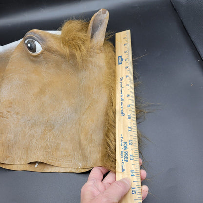 Horse Head Creepy Halloween Costume Theater Mask Rubber