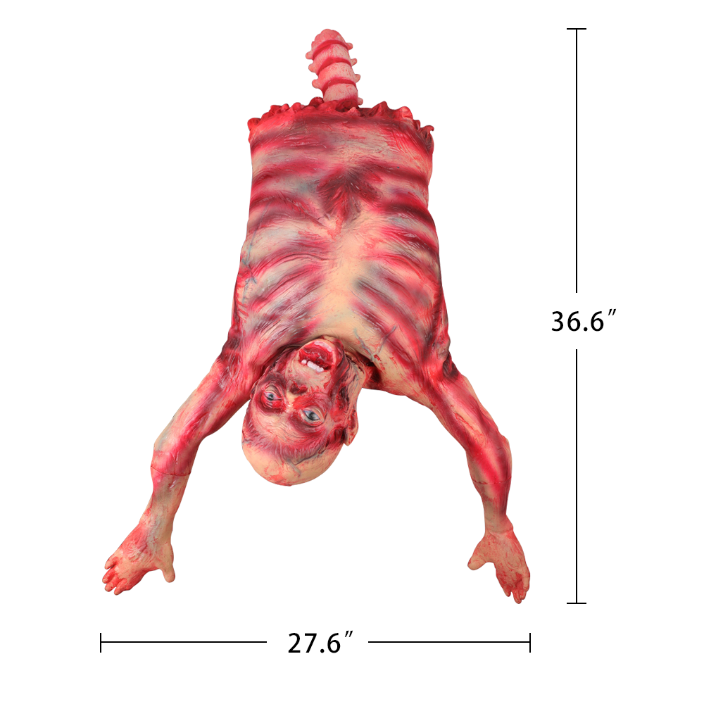 Halloween Scary Prop Hanging Corpse Haunted House 37" Body Torso Party Decor