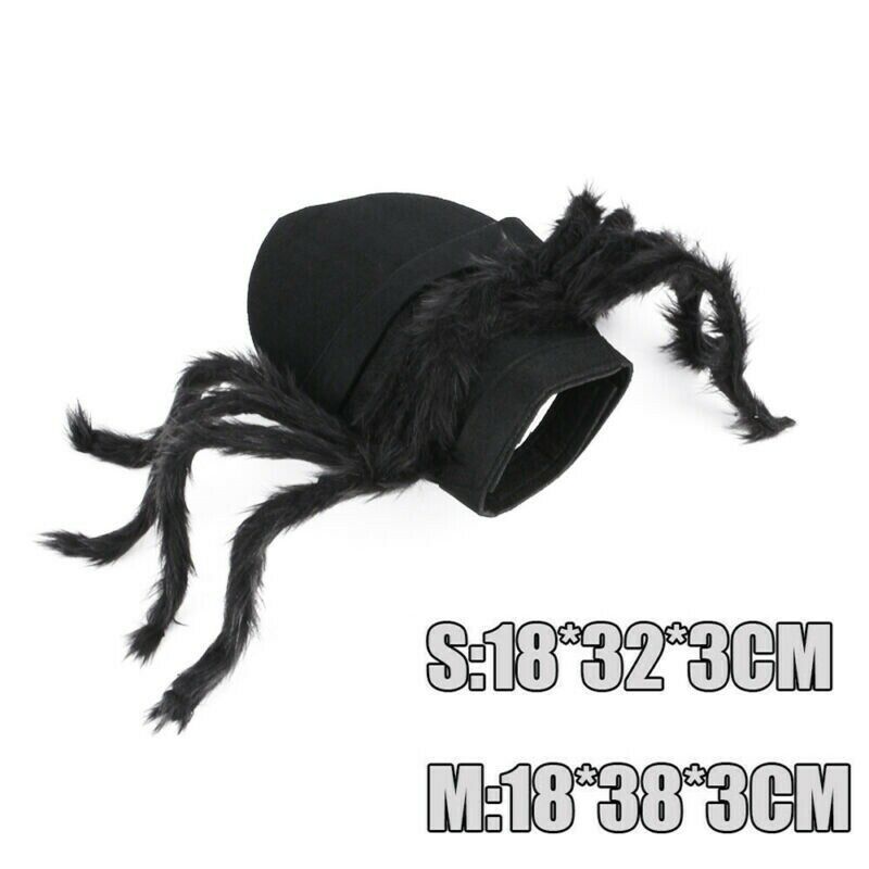 Halloween Pet Black Spider Costume Dog Cat Puppy Spider Cosplay Clothes Outfit