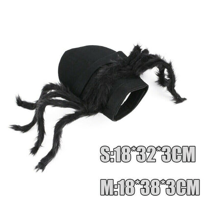 Halloween Pet Black Spider Costume Dog Cat Puppy Spider Cosplay Clothes Outfit