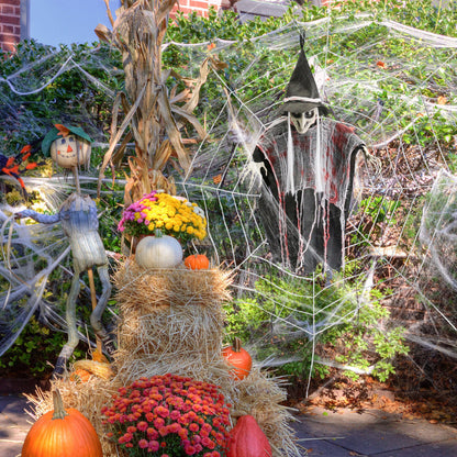 Halloween Decorations Hanging Animated Witch Haunted House Prop Outdoor Indoor