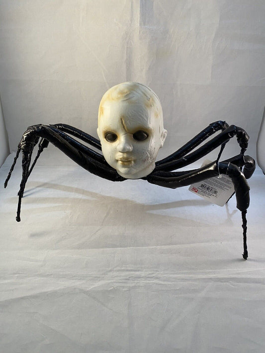 Doll Baby Head Spider Creepy Halloween Decor Haunted House Prop Scary NEW