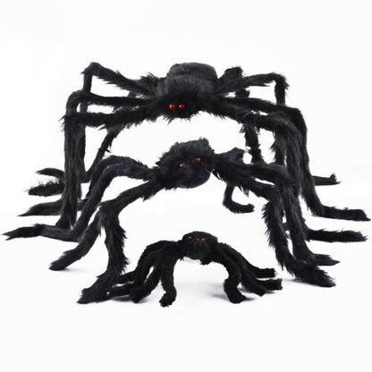 Halloween Large Black Spider Scary Haunted House Prop Party Decor Outdoor Indoor