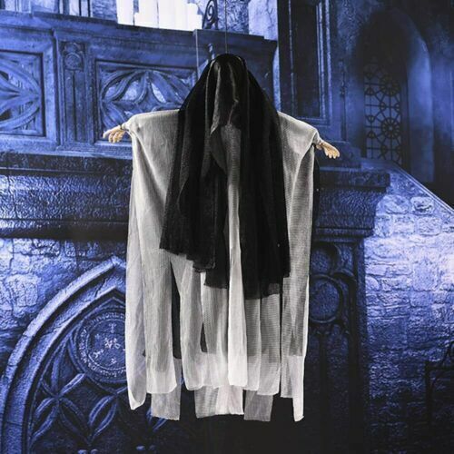 Halloween Ghost Hanging Decorations Home Skull Props Scary Creepy Voice Control