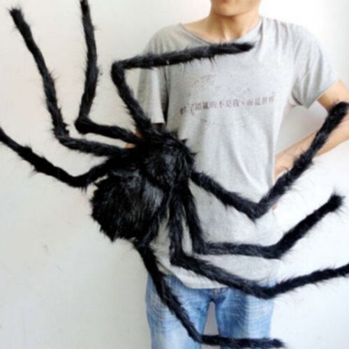 Halloween Large Black Spider Scary Haunted House Prop Party Decor Outdoor Indoor