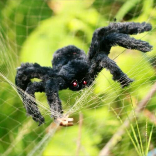 Halloween Large Black Spider Scary Haunted House Prop Party Decor Outdoor Indoor