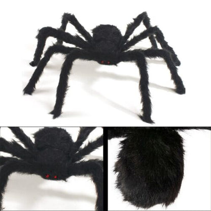 Halloween Large Black Spider Scary Haunted House Prop Party Decor Outdoor Indoor