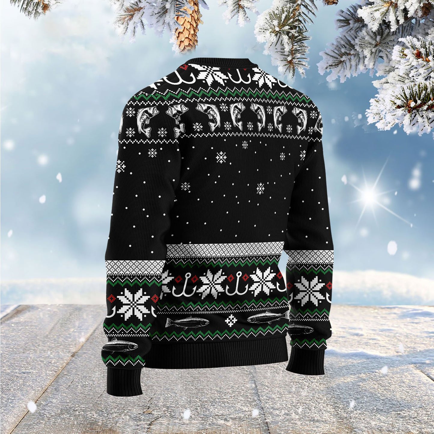 Santa Claus Fishing Ugly Christmas Sweater, Christmas Ugly Sweater,Christmas Gift,Gift Christmas 2024