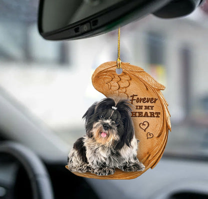 Shih Tzu Forever In My Heart Hanging Ornament-2D Effect - Best gifts your whole family