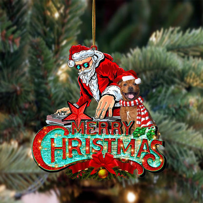 Staffordshire Bull Terrier 2-Christmas Rock Two Sided Ornament - Best gifts your whole family