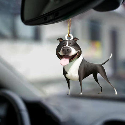 Staffordshire Terrier-Look At Me-Two Sided Ornament - Best gifts your whole family