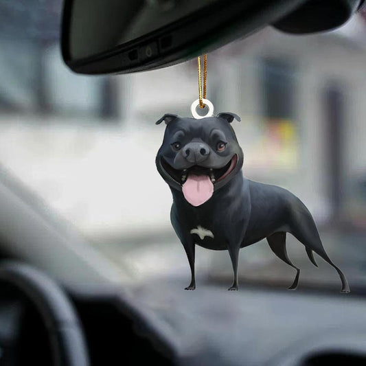 Staffordsire Bull Terrier-Look At Me-Two Sided Ornament - Best gifts your whole family