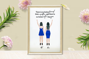 Personalized Picture Exclusive Perfect Best Friend Print, Best Friend Gift, Friendship Print, Friendship Gift, Personalised Best Friend Print, Besties Gift, Custom Gift