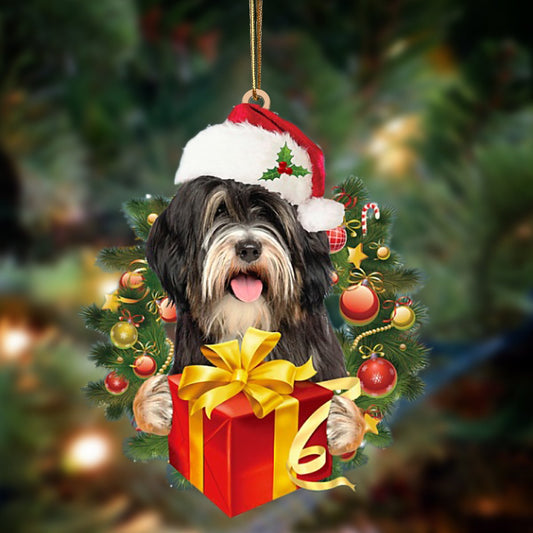 Tibetan Terrier-Dogs Give Gifts Hanging Ornament - Best gifts your whole family