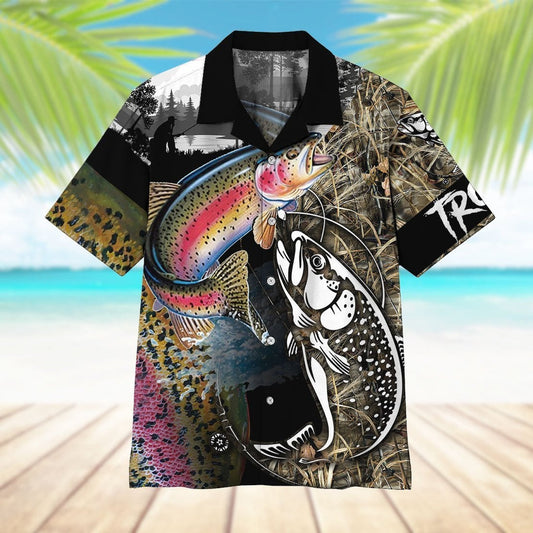 Trout Fish Hawaiian Shirt | For Men & Women | Adult | HW4154
