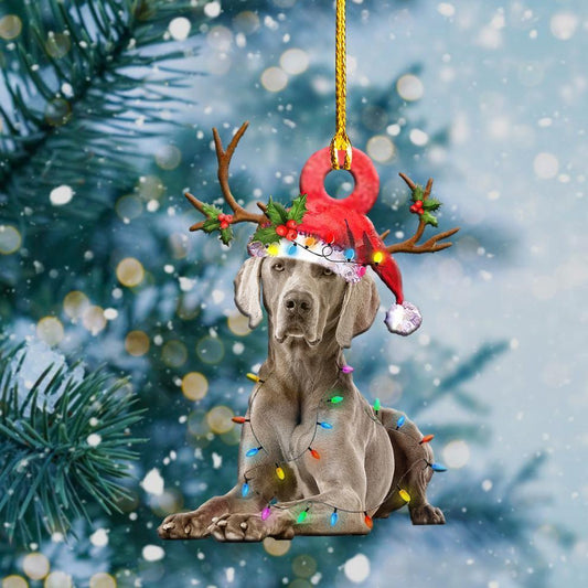 Weimaraner Christmas Shape Ornament - Best gifts your whole family