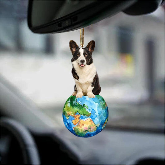 Welsh Corgi-Around My Dog-Two Sided Ornament - Best gifts your whole family