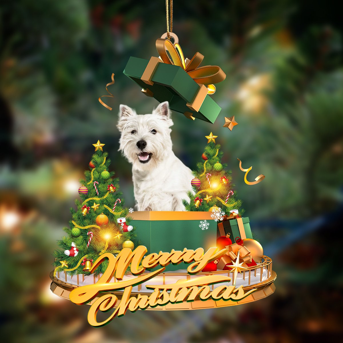 West Highland White Terrier-Christmas Gifts&Dogs Hanging Ornament - Best gifts your whole family
