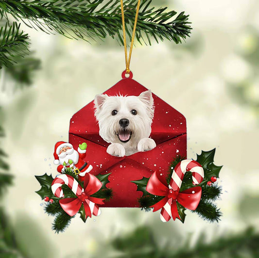 West Highland White Terrier Christmas Letter Ornament Dog Christmas Decoration - Best gifts your whole family