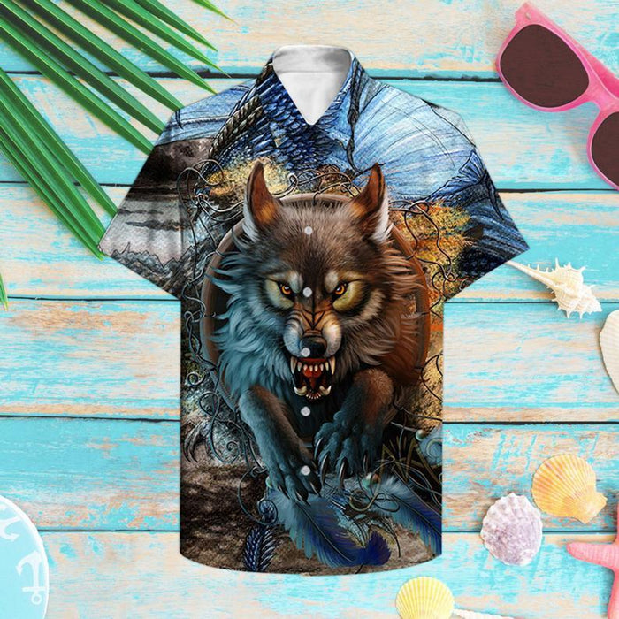 Wolf Hawaiian Shirt,Hawaiian Shirt Gift,Christmas Gift