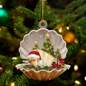 Yellow Labrador-Sleeping Pearl In Christmas Two Sided Ornament - Best gifts your whole family