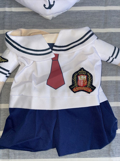Pet Dog Cat Clothes Funny Navy Sailor Cosplay Costume Party Apperal Fancy Dress