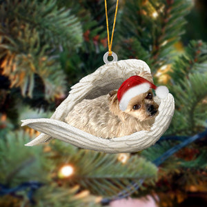 Yorkshire Terrier Sleeping Angel Christmas Ornament Dog Christmas Hanging Ornament - Best gifts your whole family